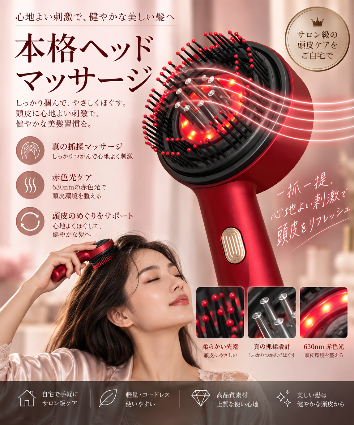 ROOTIVA™ スカルプマッサージブラシ