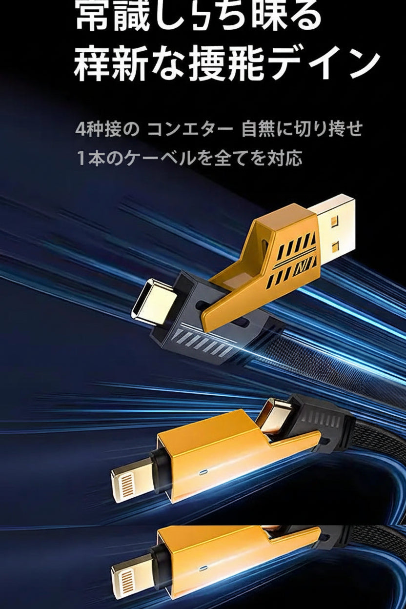 ChargeFy™  USB Type-C 急速充電ケーブル